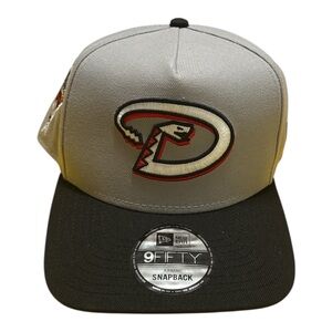New Era 9FIFTY A-Frame Arizona Diamondbacks Snapback Hat Gray Black Adjustable